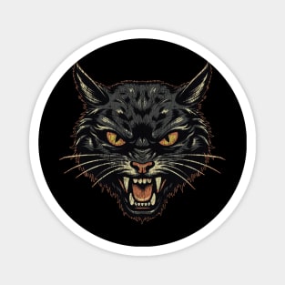 Vintage Black Cat IV Magnet